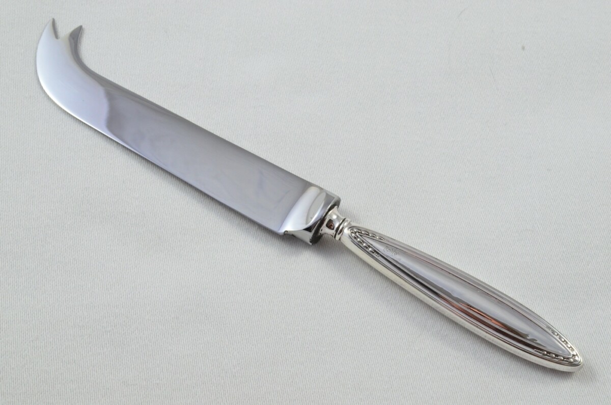 Antique Sheffield Sterling Silver Handled Cheese Knife Union Pattern 1915 - Image 2