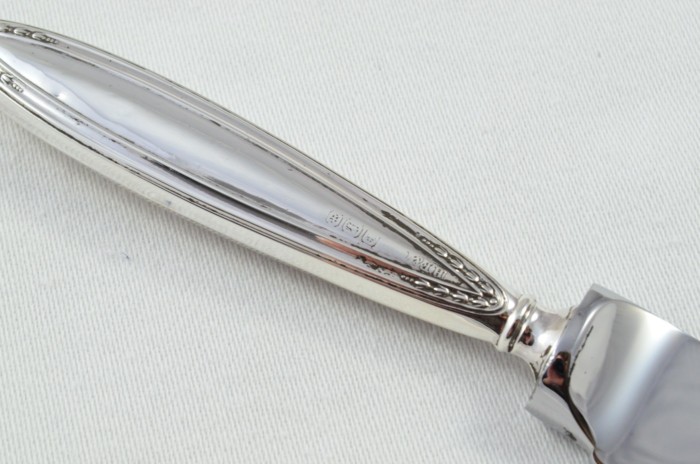Antique Sheffield Sterling Silver Handled Cheese Knife Union Pattern 1915 - Image 6