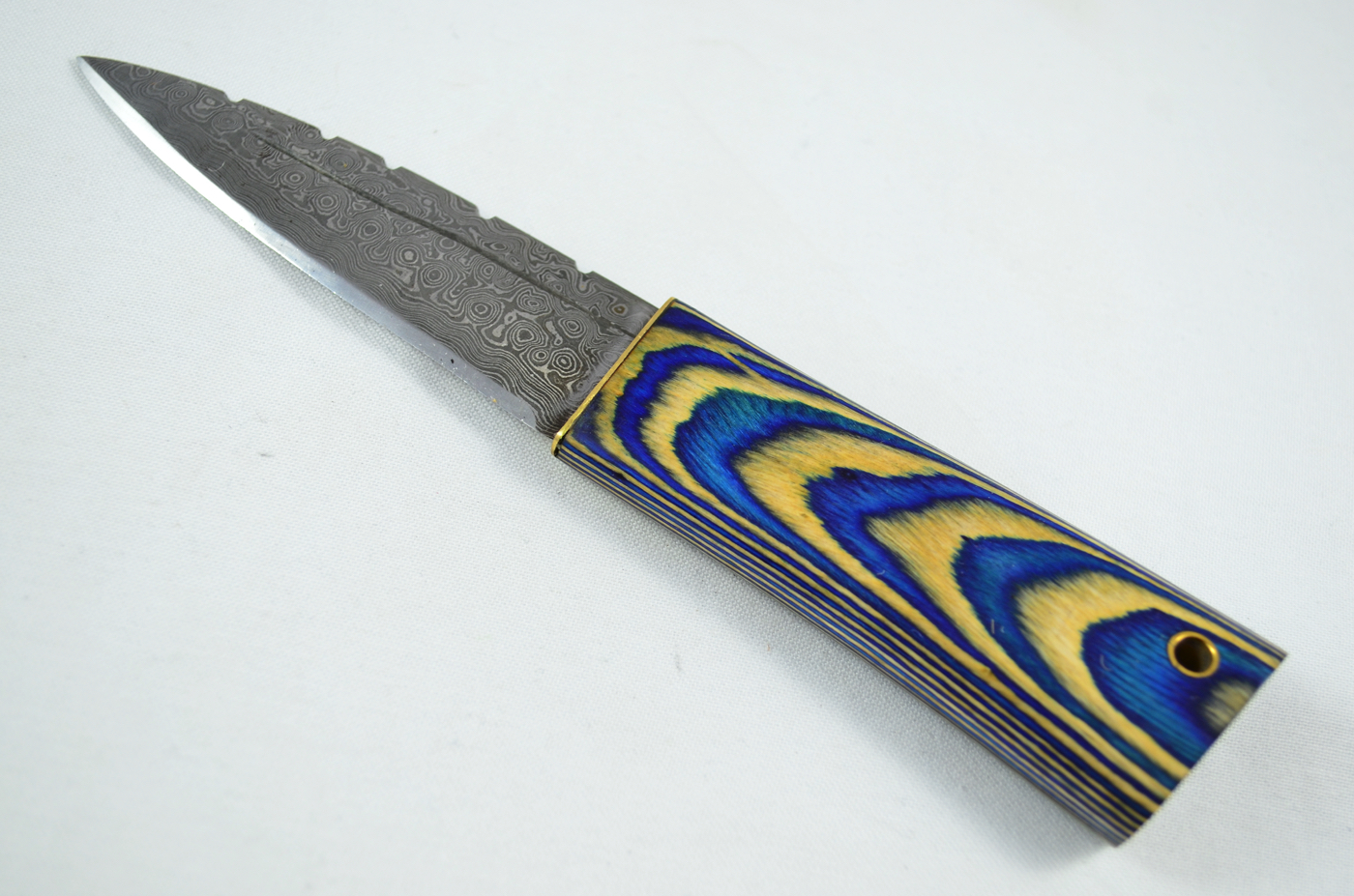 A Genuine Laminate Handled Damascus Steel Dirk Made In Sheffield England - Image 2