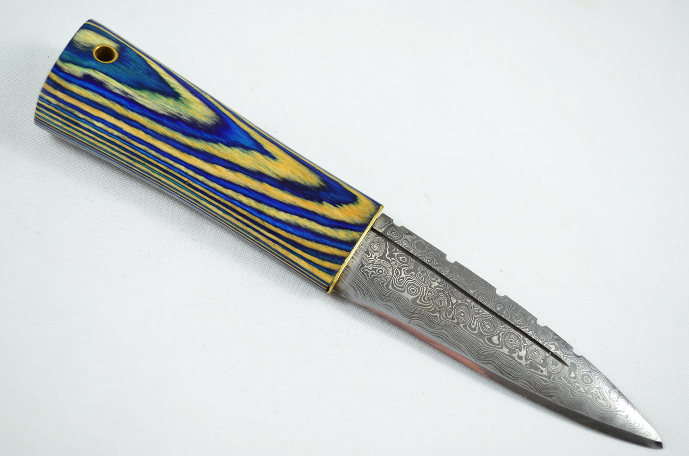 A Genuine Laminate Handled Damascus Steel Dirk Made In Sheffield England - Image 5
