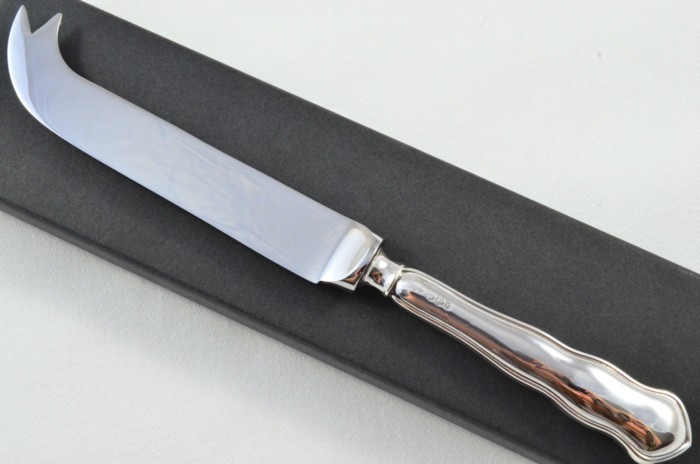 Antique Sheffield Sterling Silver Handled Cheese Knife Chippendale Pattern 1924