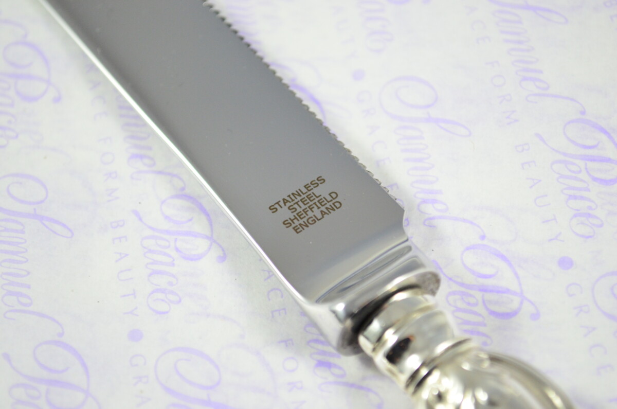 Albert Pattern Sheffield Sterling Silver Challah Bread & Cake Knife Shabbat Judaica - Image 6
