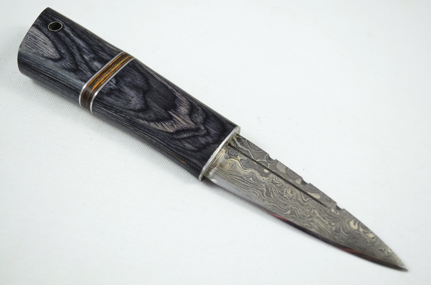 A Genuine Laminate Handled Damascus Steel Dirk Made In Sheffield England - Image 5