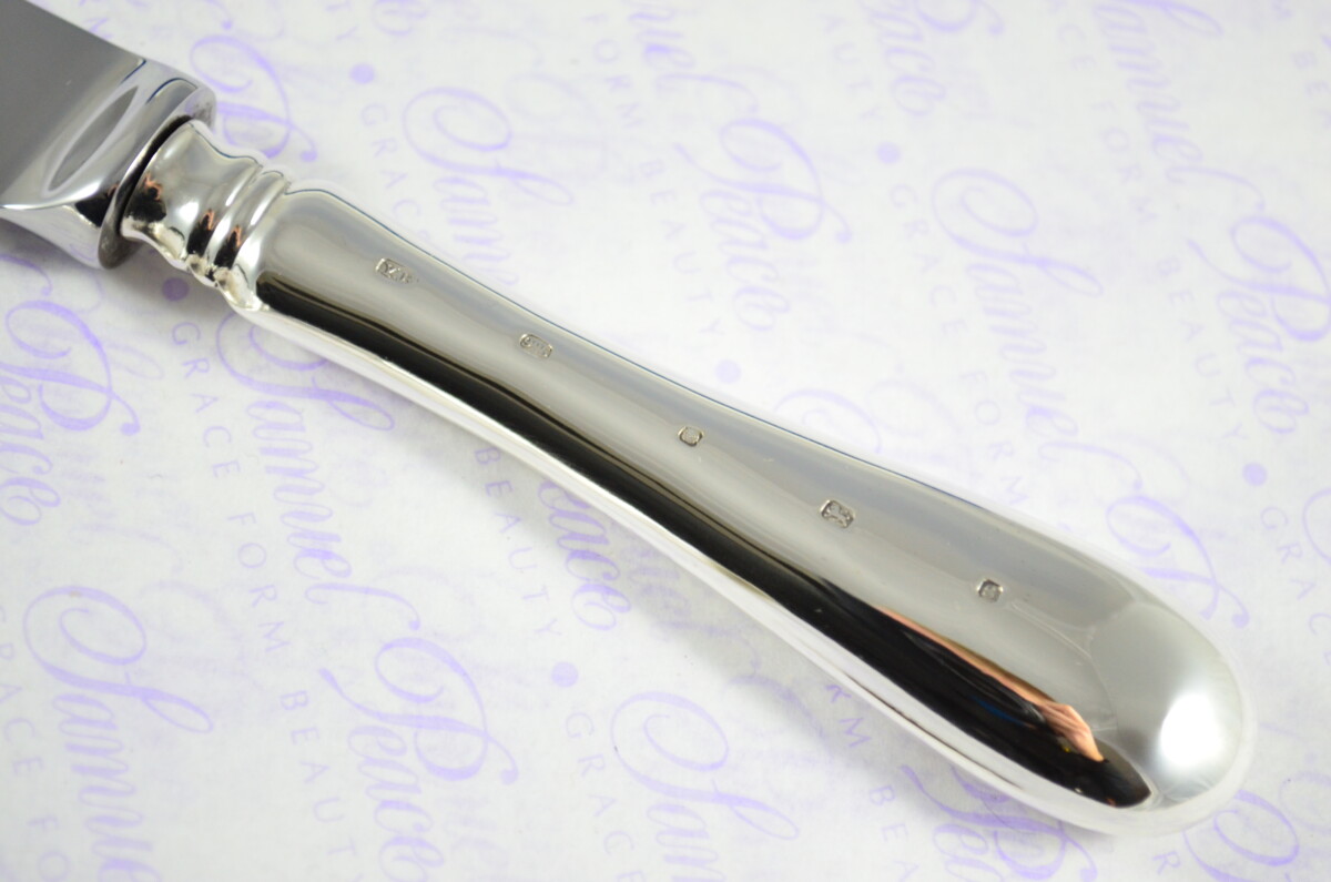 Old English Pattern Sheffield Sterling Silver Challah Bread & Cake Knife Shabbat Judaica - Image 3