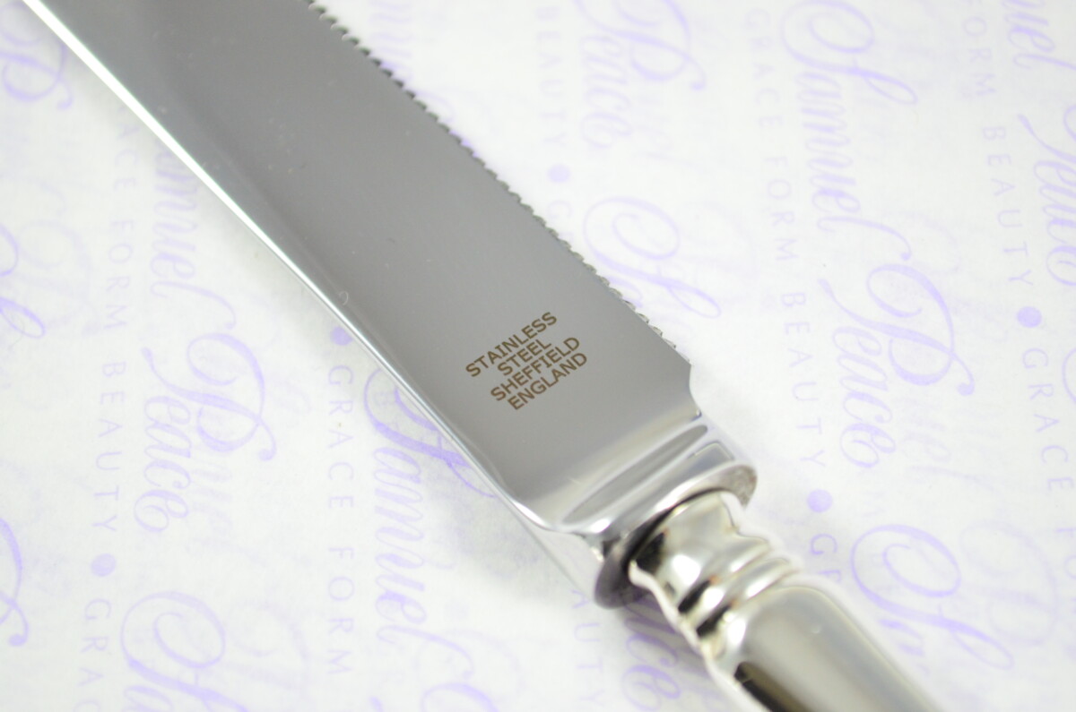 Old English Pattern Sheffield Sterling Silver Challah Bread & Cake Knife Shabbat Judaica - Image 5
