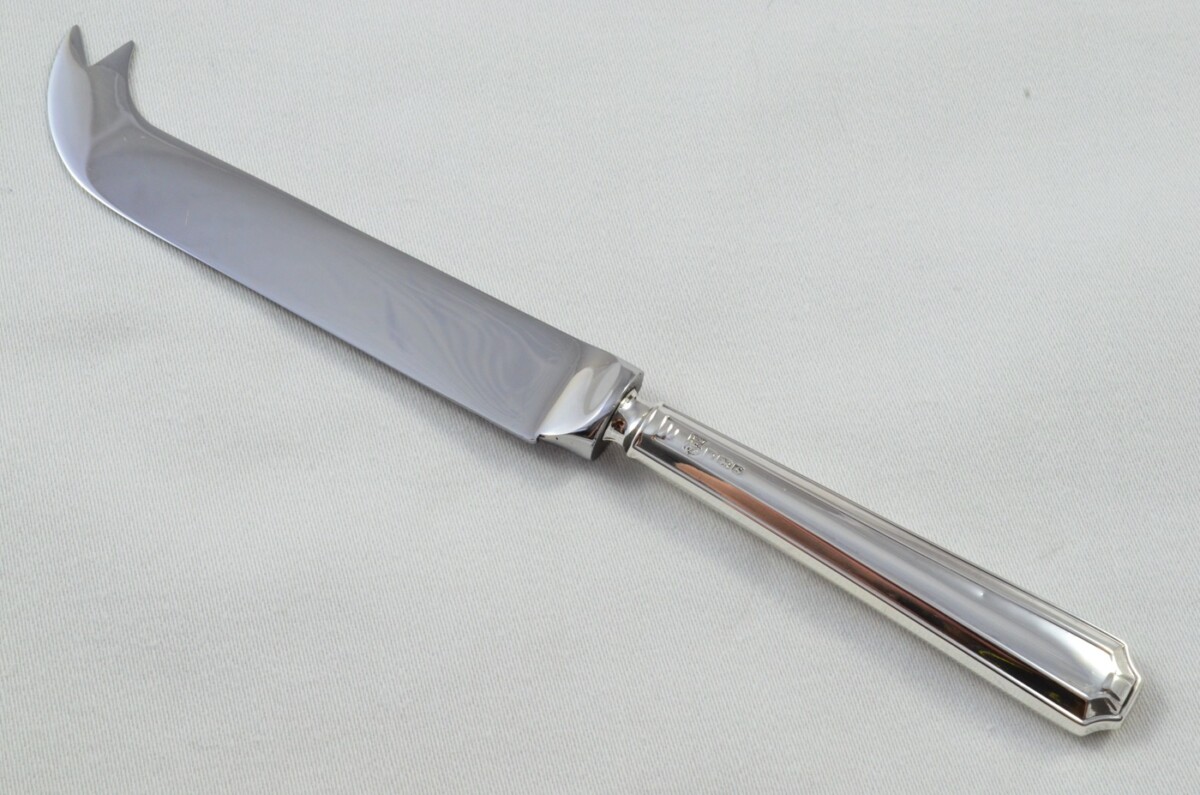 Antique Sheffield Sterling Silver Handled Cheese Knife Howard Pattern 1960 - Image 2