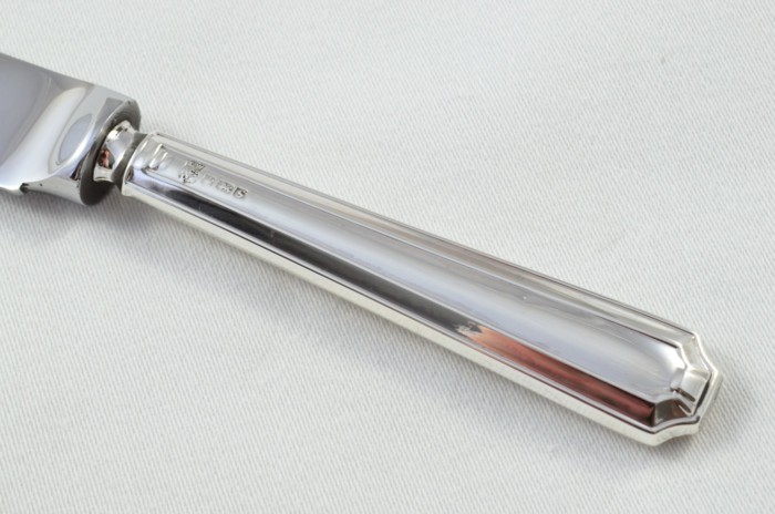 Antique Sheffield Sterling Silver Handled Cheese Knife Howard Pattern 1960 - Image 3
