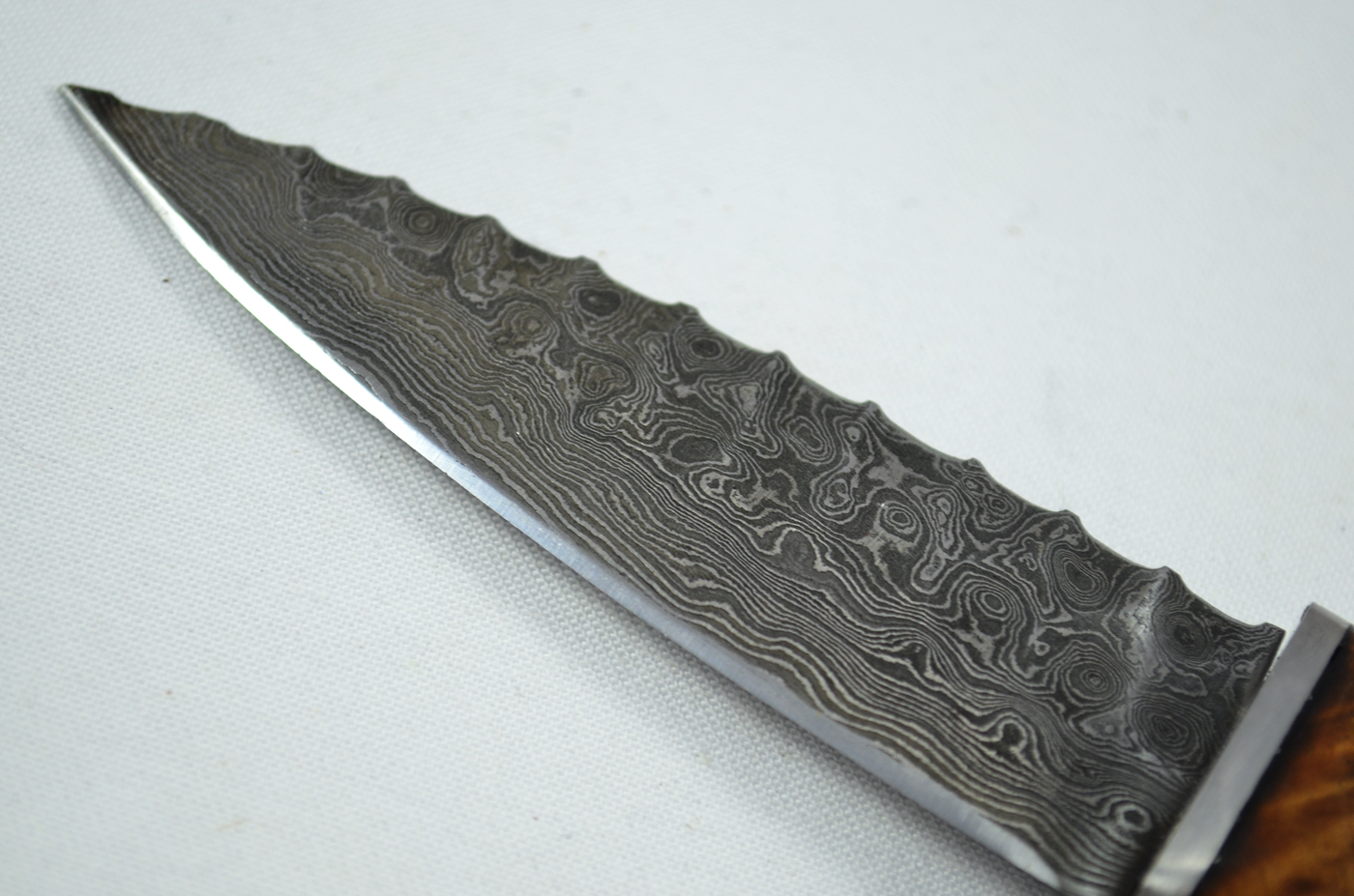 A Genuine Cherry Wood Handled Damascus Steel Dirk Made In Sheffield England - Image 5