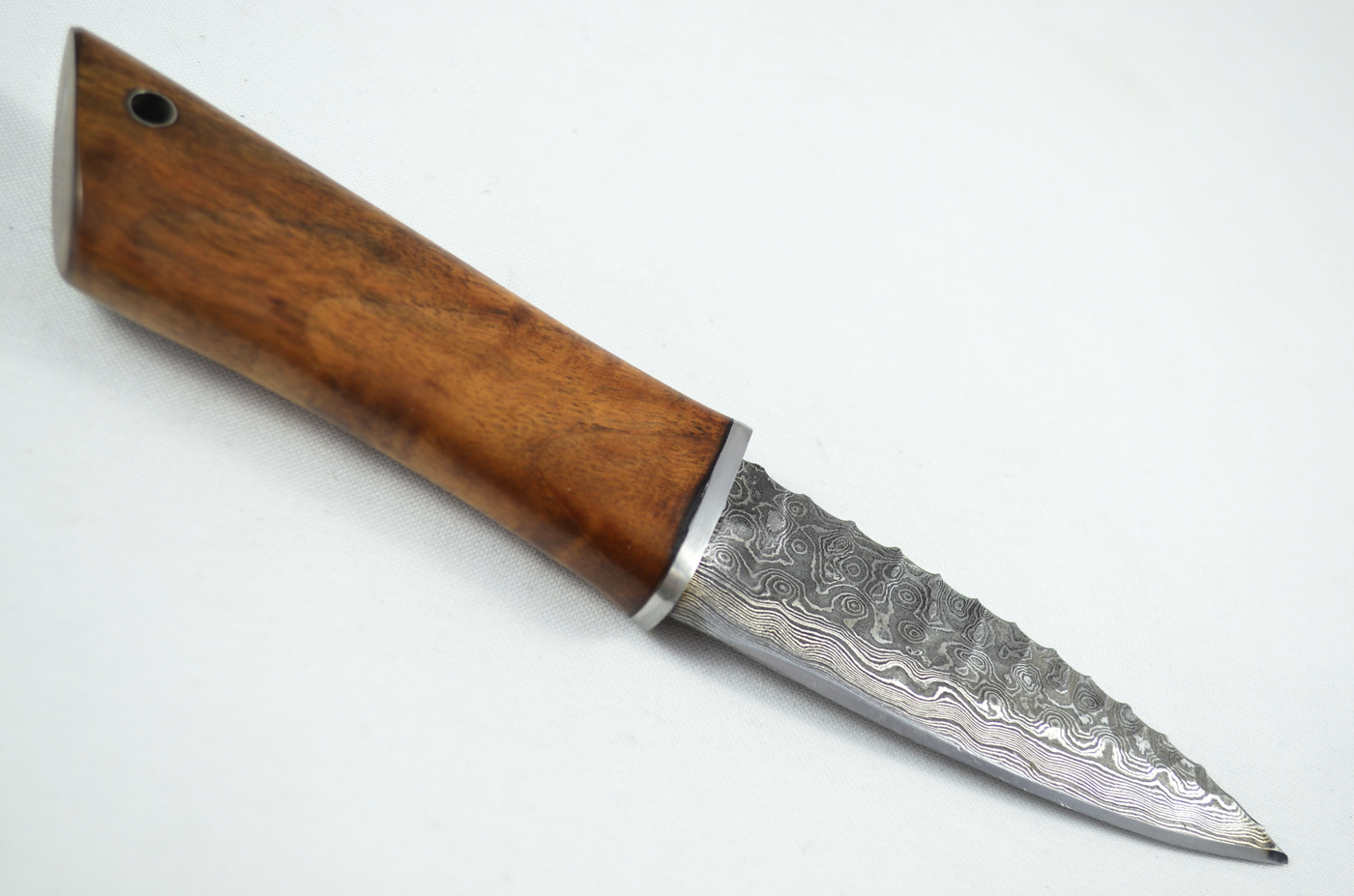 A Genuine Cherry Wood Handled Damascus Steel Dirk Made In Sheffield England - Image 4