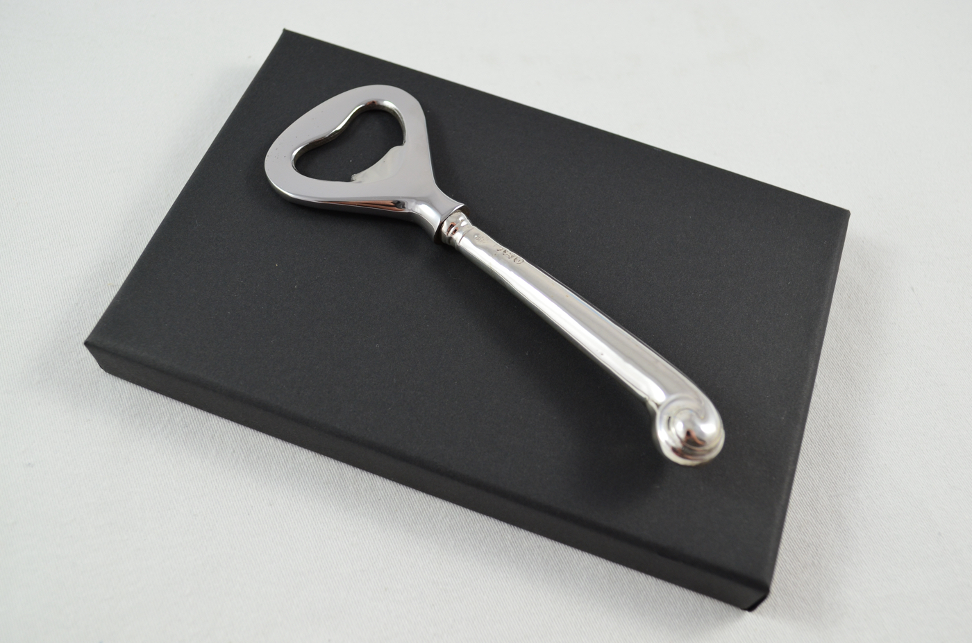 Boxed C H Beatson Fluted Pistol Sterling Silver Bottle Opener Sheffield 1901