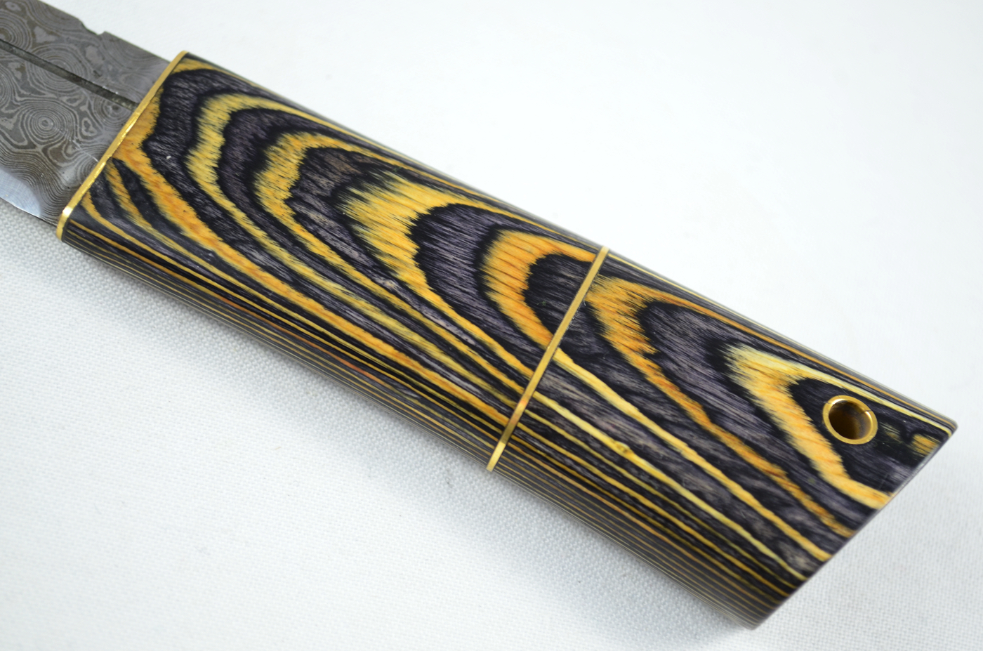 A Genuine Laminate Handled Damascus Steel Dirk Made In Sheffield England - Image 3