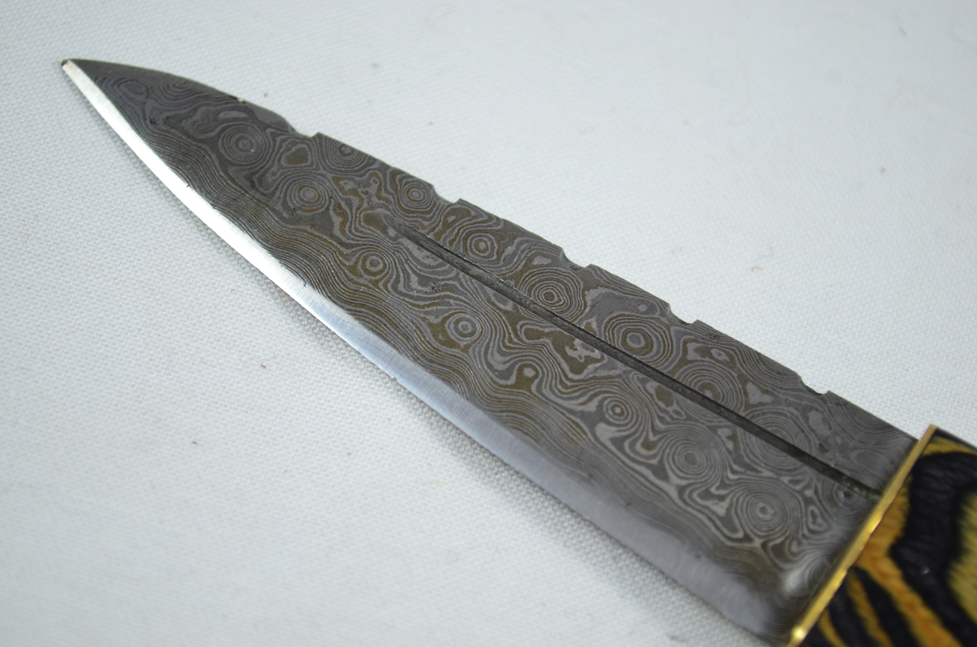 A Genuine Laminate Handled Damascus Steel Dirk Made In Sheffield England - Image 4