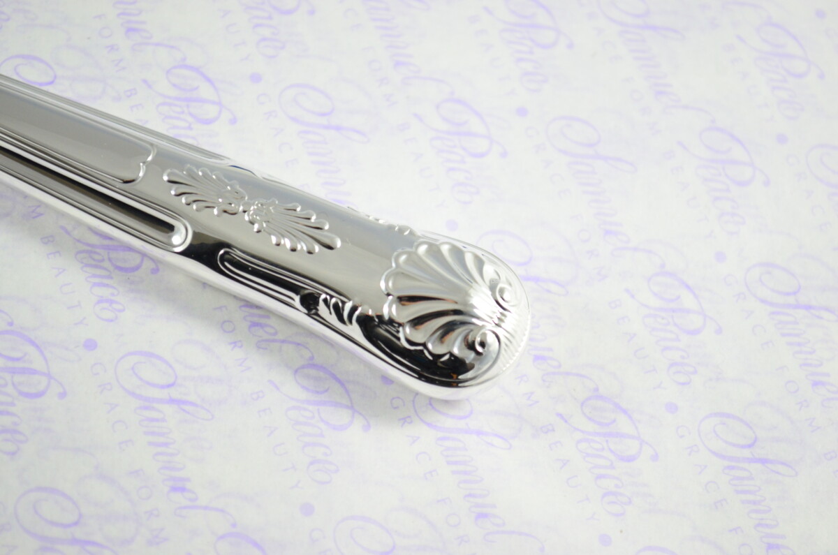 Kings Pattern Sheffield Silver Plated Challah Bread & Cake Knife Shabbat Judaica - Image 5