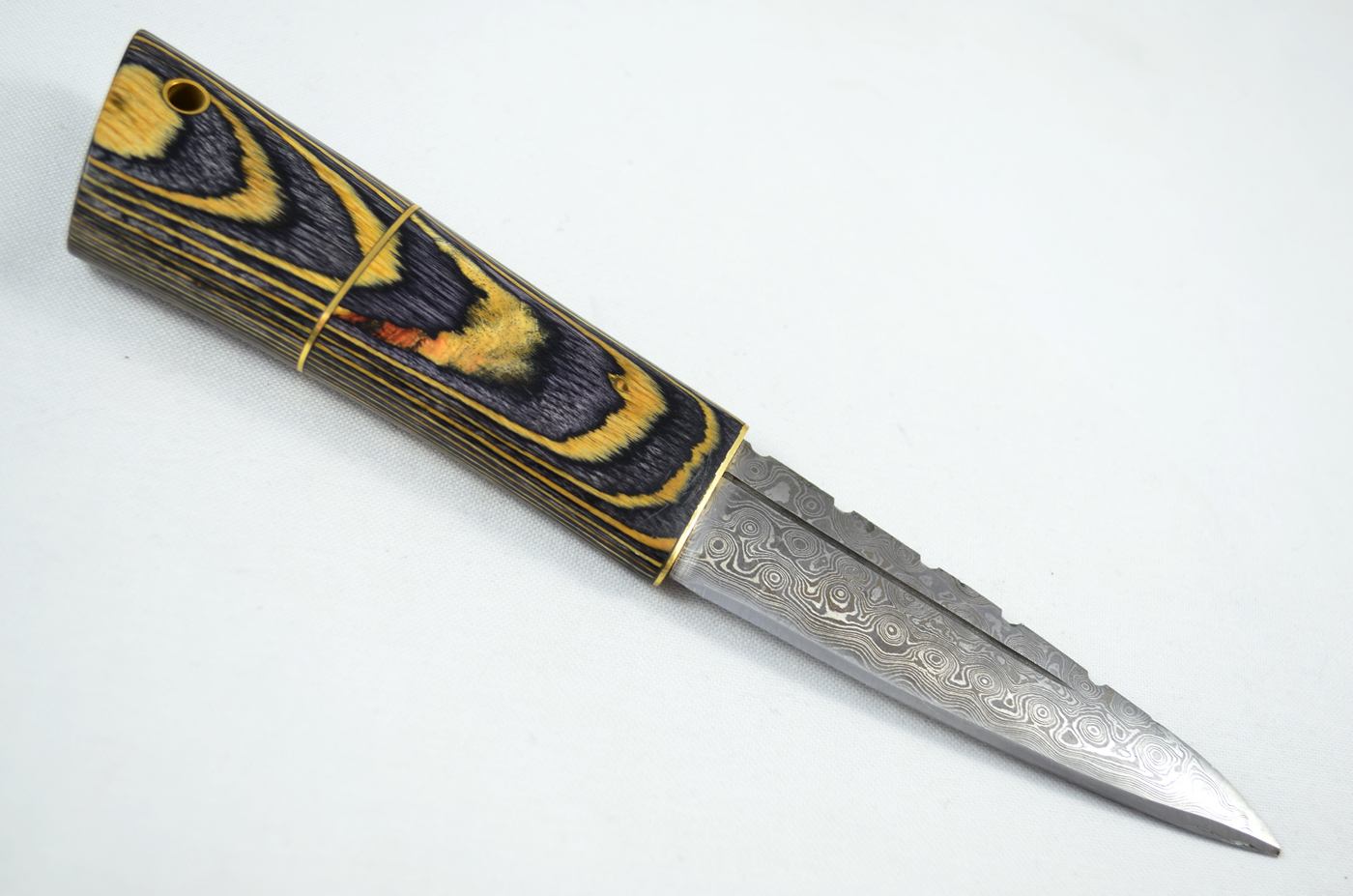 A Genuine Laminate Handled Damascus Steel Dirk Made In Sheffield England - Image 5