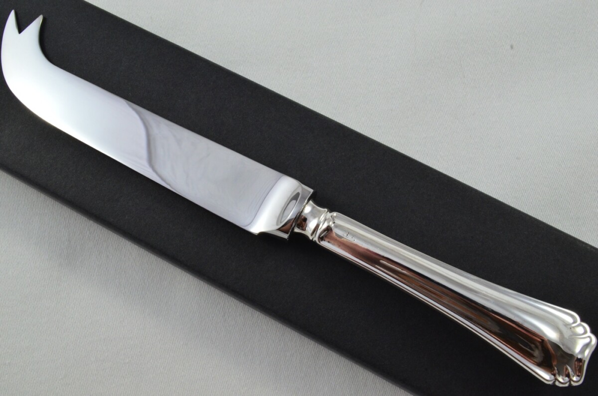 Antique Sheffield Sterling Silver Handled Cheese Knife Rutland Pattern 1923