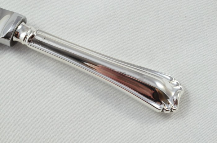 Antique Sheffield Sterling Silver Handled Cheese Knife Rutland Pattern 1923 - Image 3