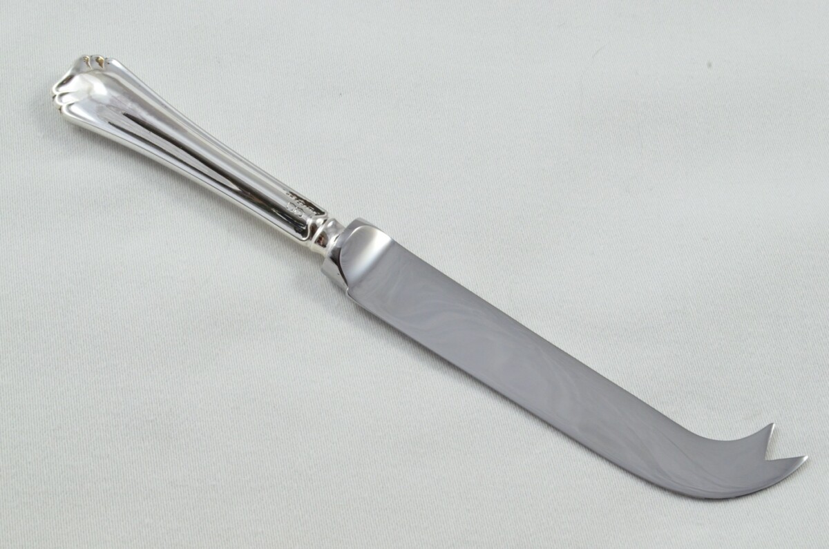 Antique Sheffield Sterling Silver Handled Cheese Knife Rutland Pattern 1923 - Image 6