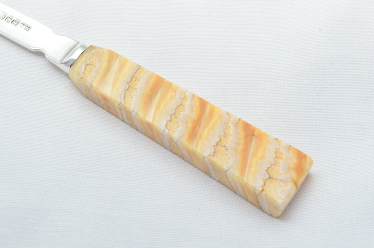 RARE Cased Sheffield Mammoth Tooth Handled Letter Opener 1827 - Image 4