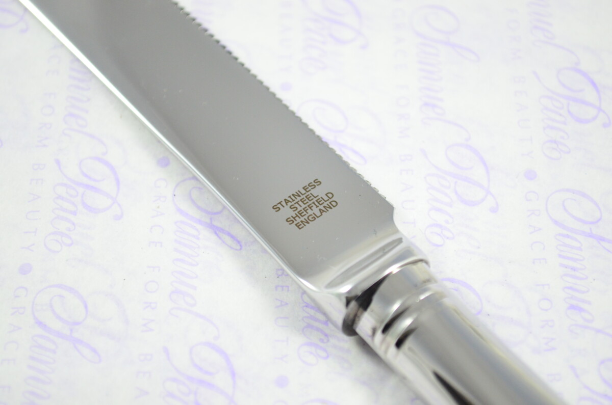 Rattail Pattern Sheffield Stainless Steel Challah Bread & Cake Knife Shabbat Judaica - Image 6