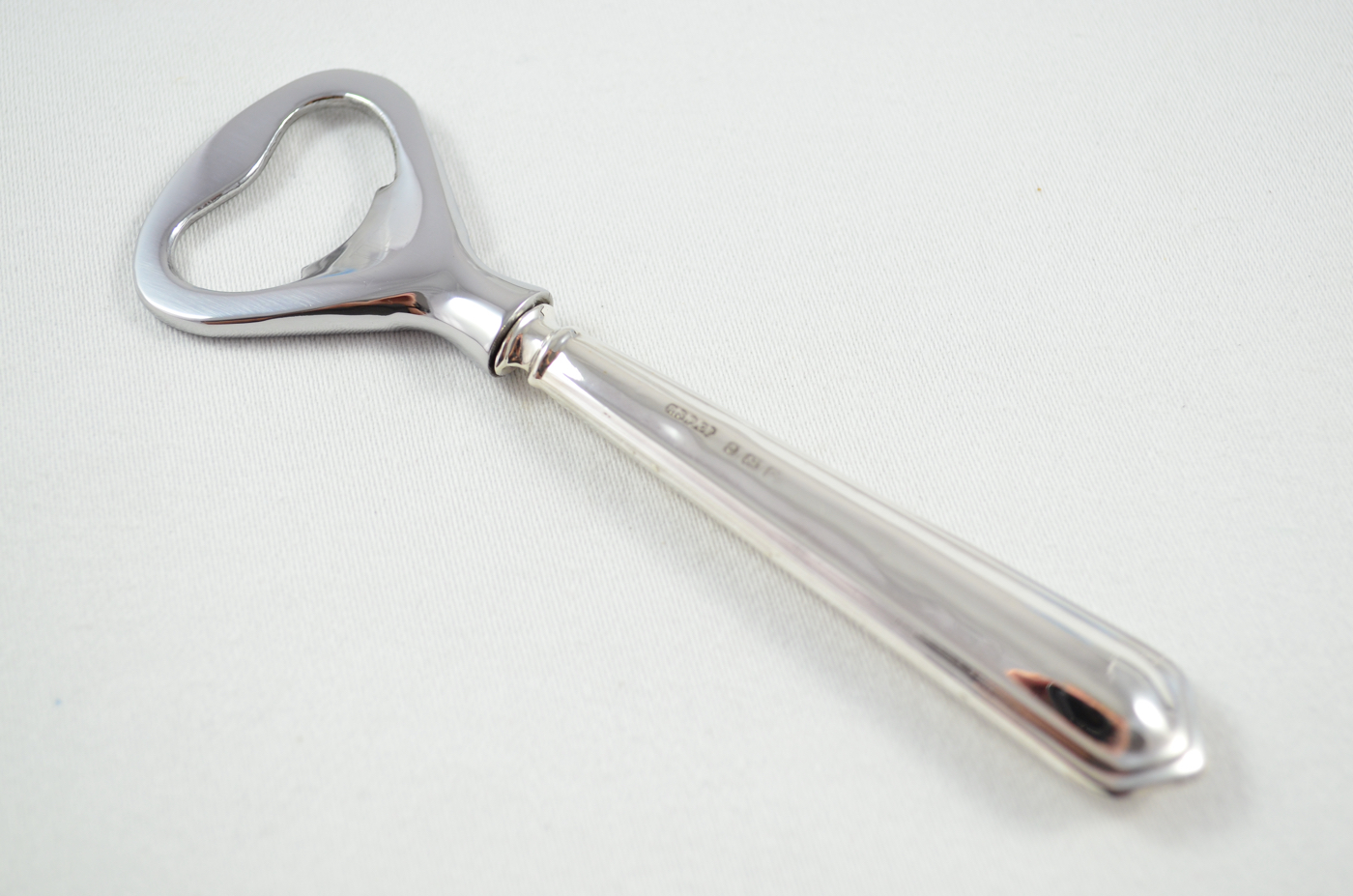 Boxed Pointed Thread Pattern Sterling Silver Bottle Opener Birmingham 1917 - Image 2