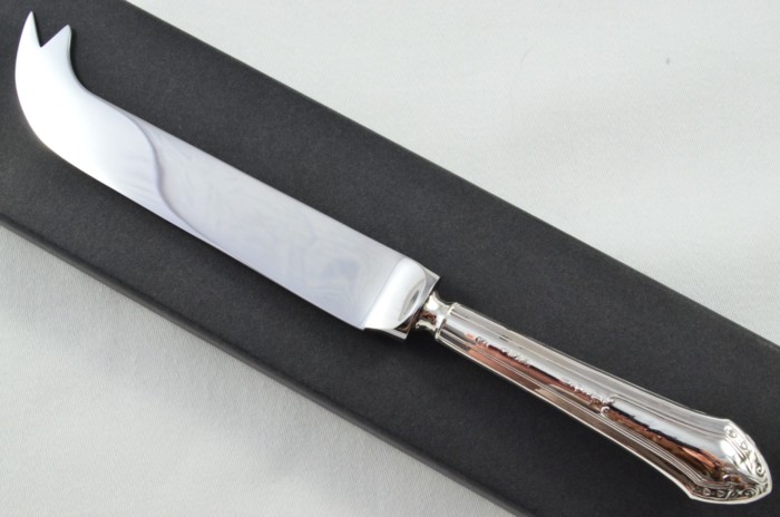 Antique Sheffield Sterling Silver Handled Cheese Knife Trafalgar Pattern 1924