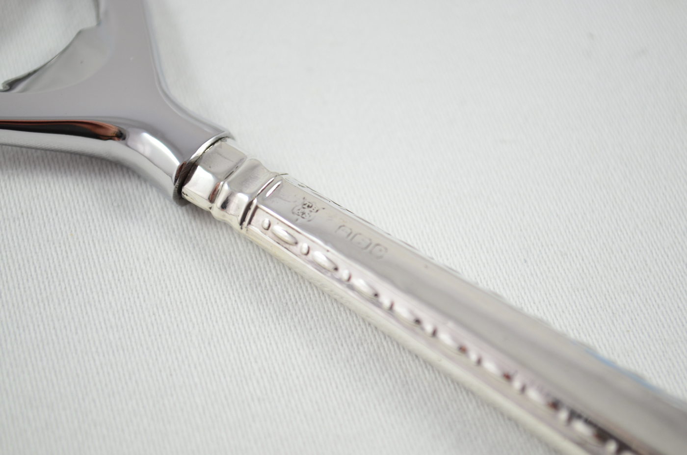 Boxed Thomas Bradbury & Sons Bead Edge Pattern Sterling Silver Bottle Opener Sheffield 1900 - Image 4