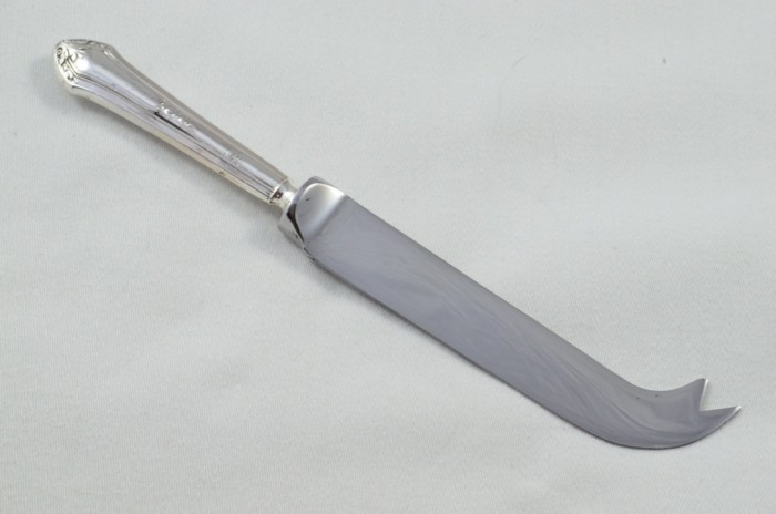 Antique Sheffield Sterling Silver Handled Cheese Knife Trafalgar Pattern 1924 - Image 6