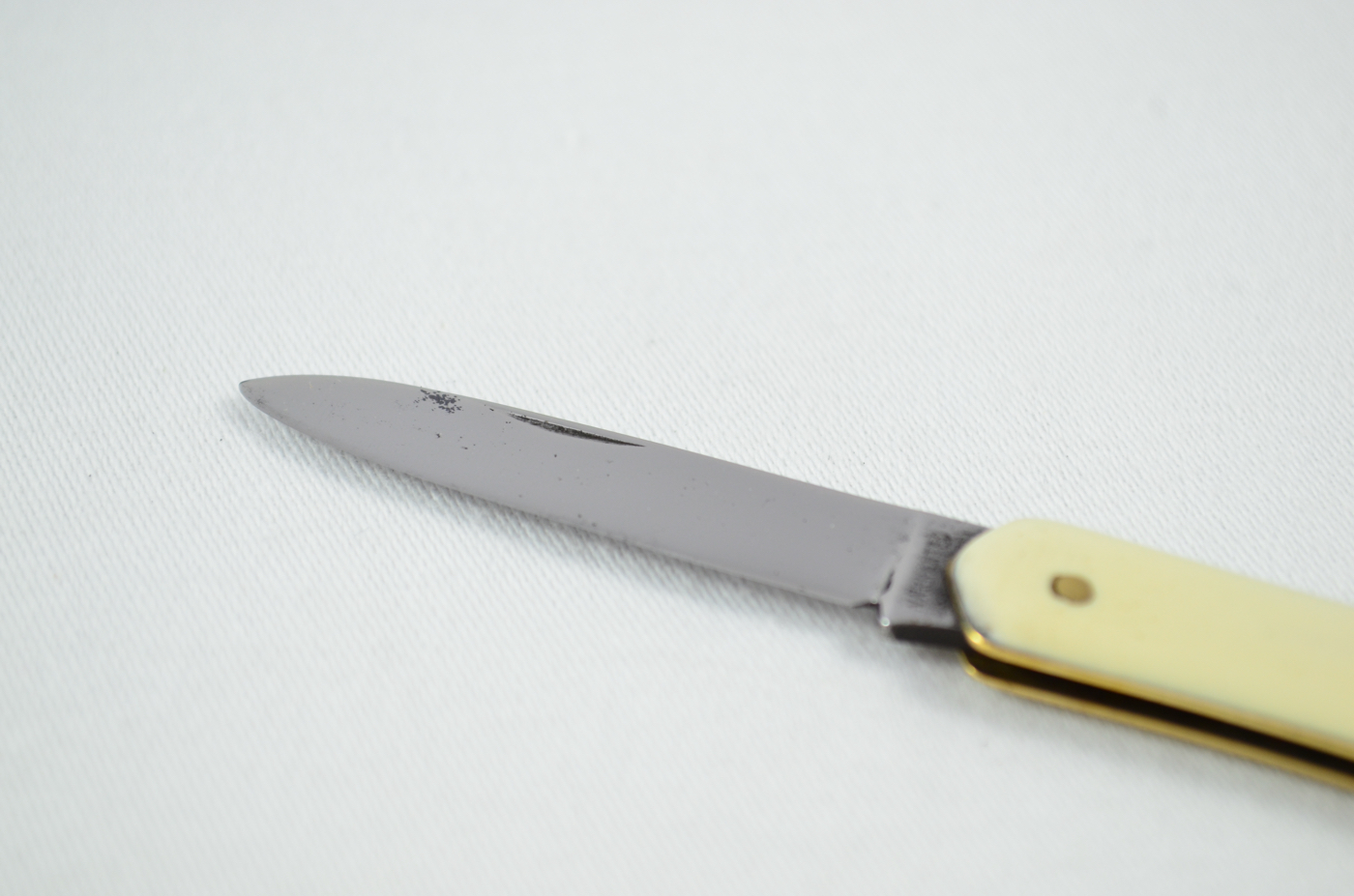 Stainless Sheffield Plastic Imitation Ivory Handled Pen Knife - Image 2