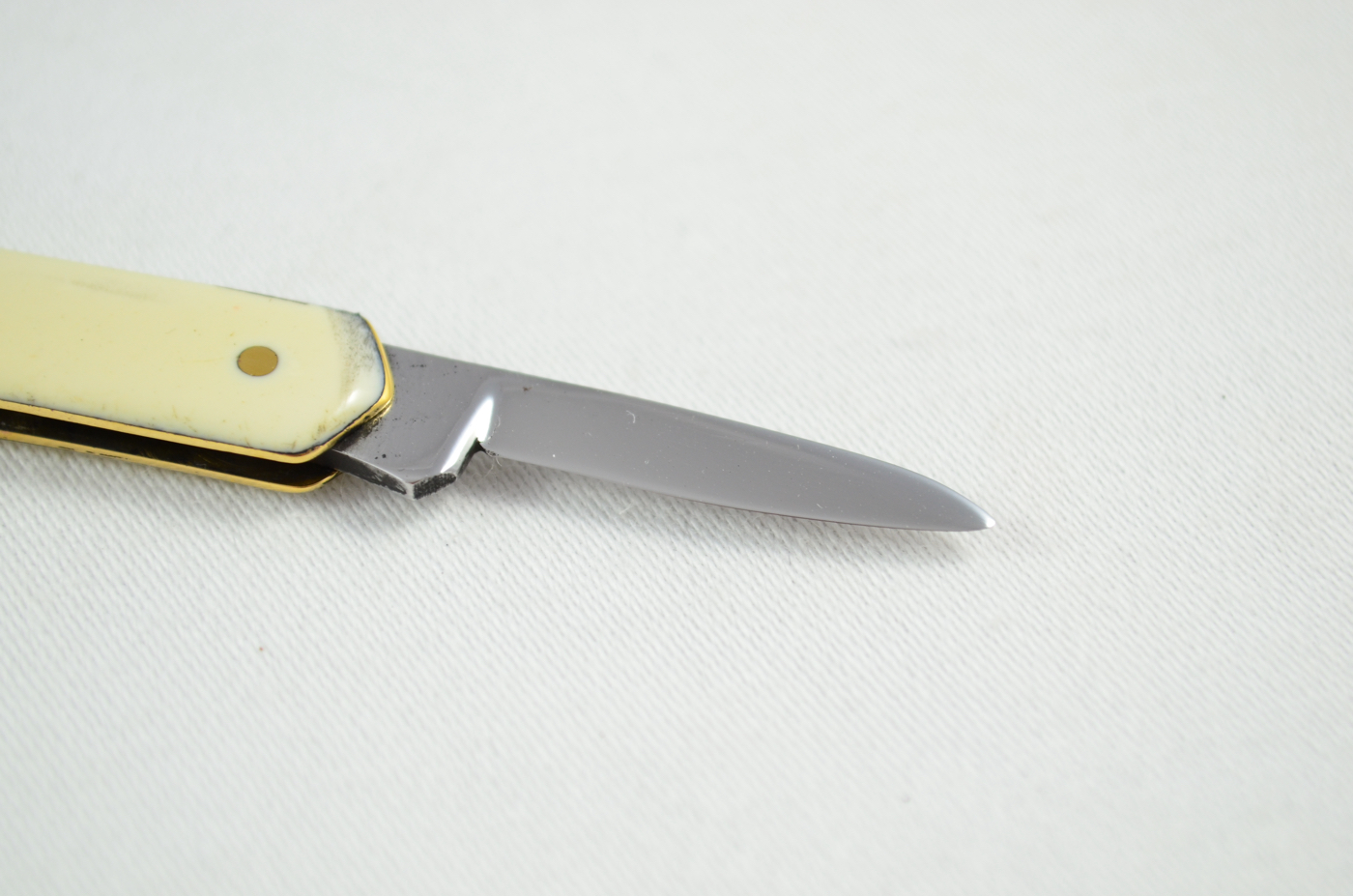 Stainless Sheffield Plastic Imitation Ivory Handled Pen Knife - Image 3