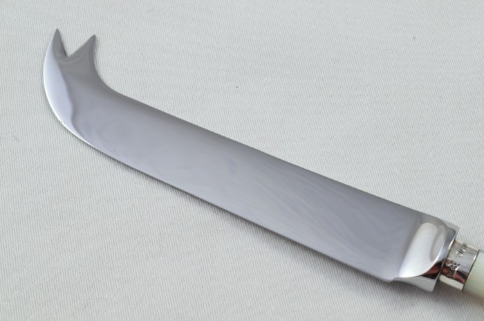 Walker & Hall Antique Sheffield Mother of Pearl Handled Cheese Knife 1920 - Image 5