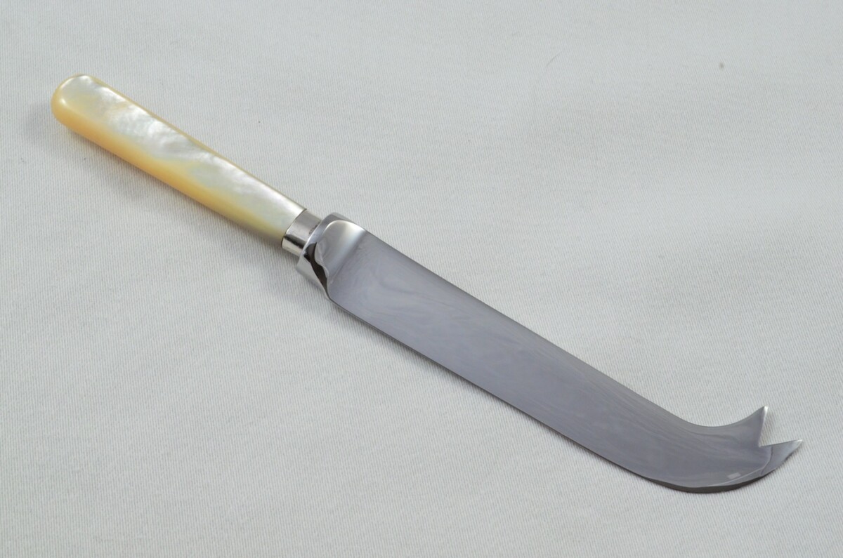 Walker & Hall Antique Sheffield Mother of Pearl Handled Cheese Knife 1920 - Image 6