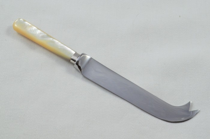 Walker & Hall Antique Sheffield Mother of Pearl Handled Cheese Knife 1920 - Image 6