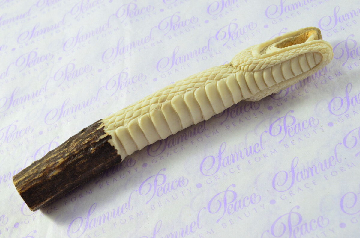 Viper Hand Carved Stag Antler Horn Knife Handle Hobbyist Make Your Own Knife! Made in Sheffield England - Image 7
