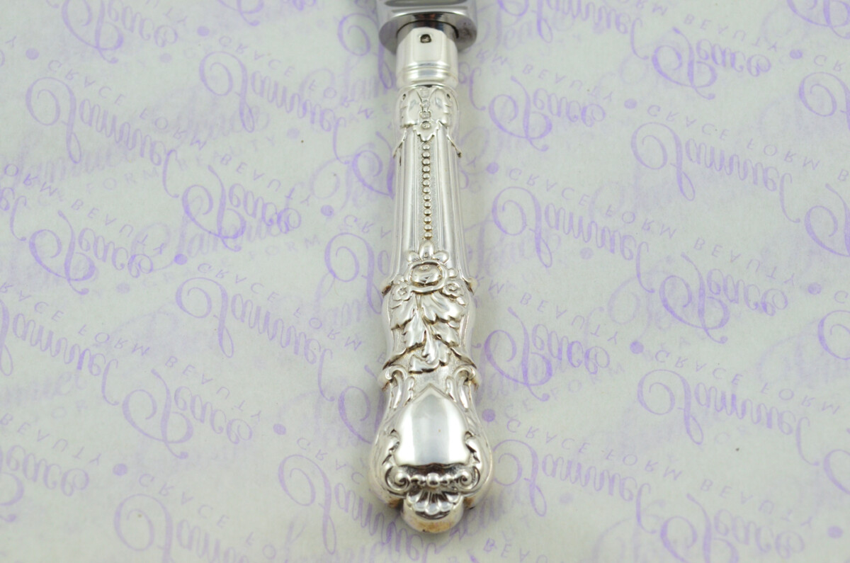 Ambassador Pattern Sterling Silver Handled Wedding Cake Knife Gift Boxed 1802 - Image 6