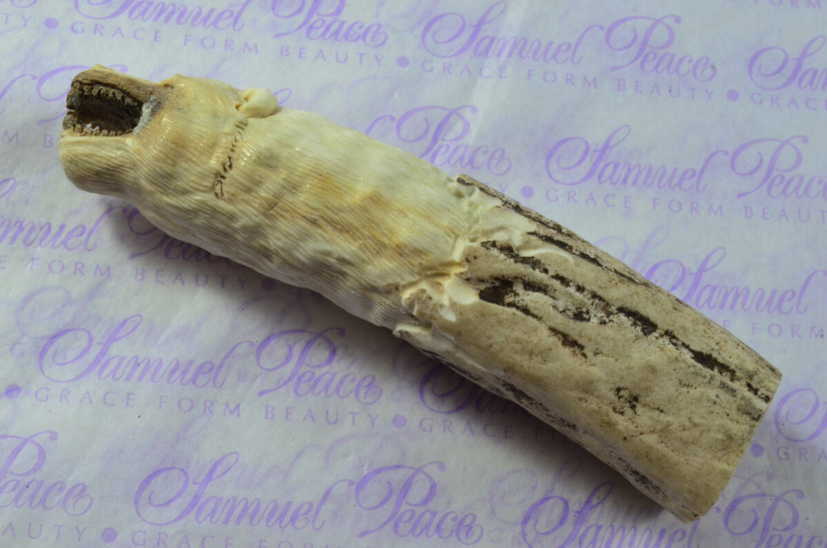 Black Bear Hand Carved Stag Antler Horn Knife Handle Hobbyist Make Your Own Knife! Made in Sheffield England - Image 4