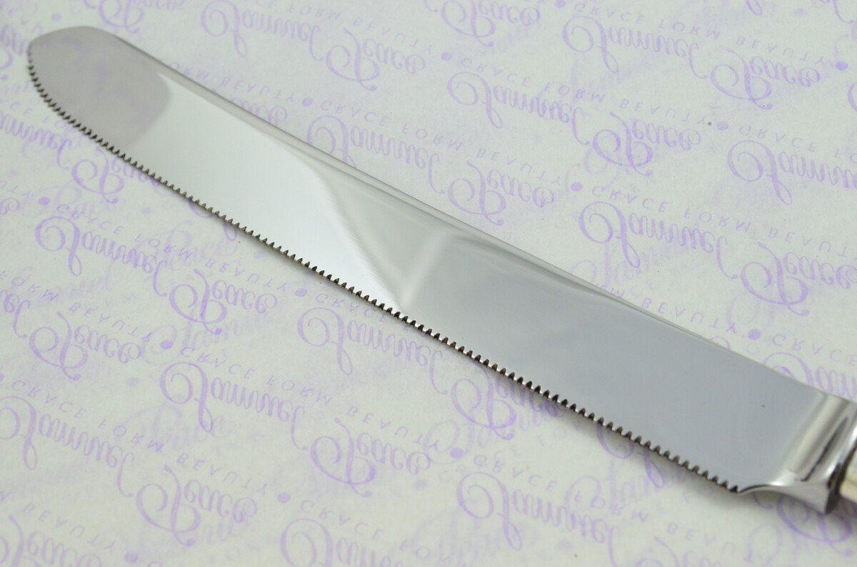 Panel Reed Pattern Sterling Silver Handled Wedding Cake Knife Gift Boxed 1802 - Image 4