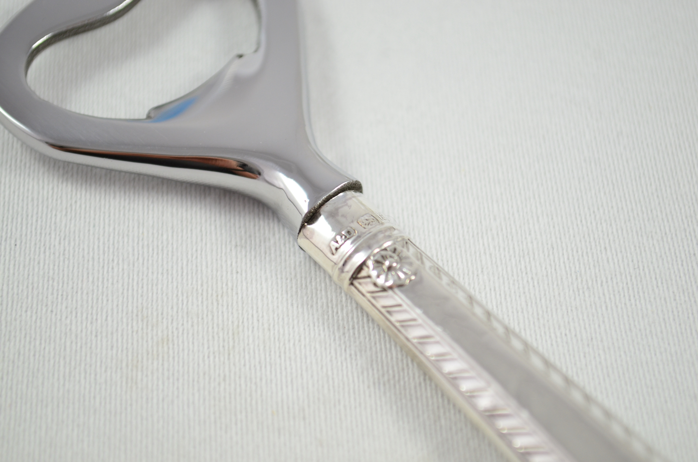 Boxed Allan & Darwin Regal Pattern Sterling Silver Bottle Opener Sheffield 1909 - Image 5