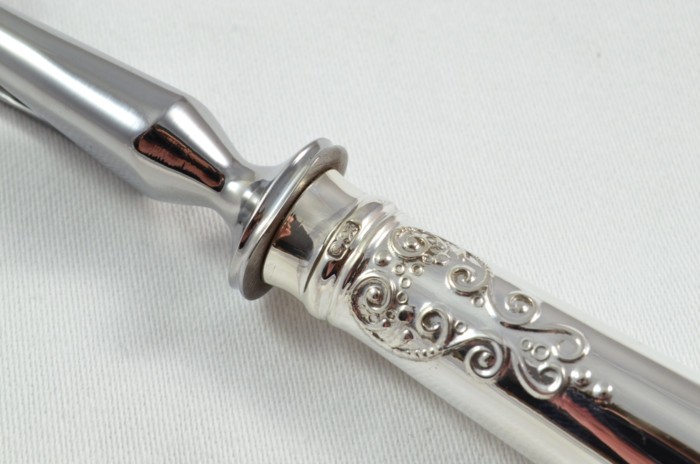 Charles II Pattern - 2 Piece Sterling Silver Carving Set by Willmotts Ltd - Sheffield 1976 - Image 5