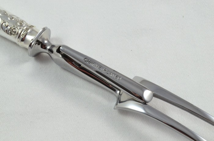 Charles II Pattern - 2 Piece Sterling Silver Carving Set by Willmotts Ltd - Sheffield 1976 - Image 4