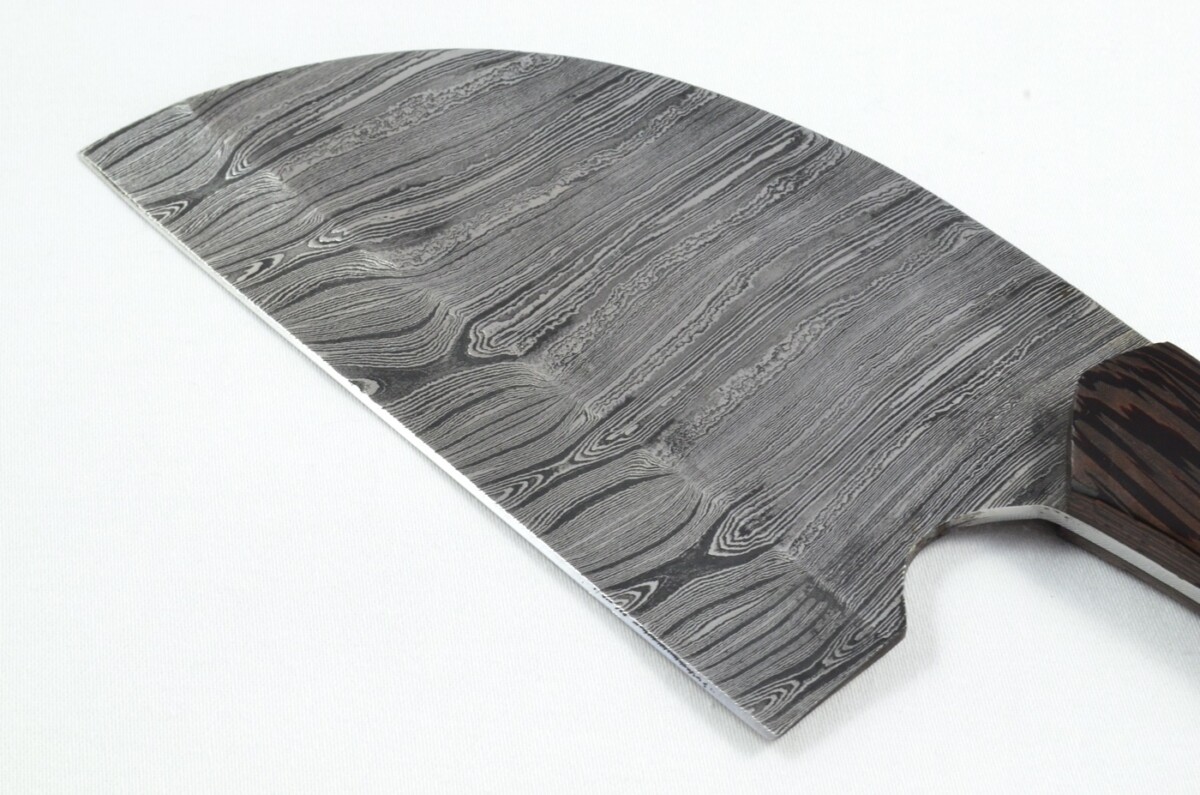 2025 Collection -Amazing Damascus Blade Rosewood Handled Cleaver Bone Cutting Knife With Leather Sheath Limited Edition 1 of 20 - Image 4