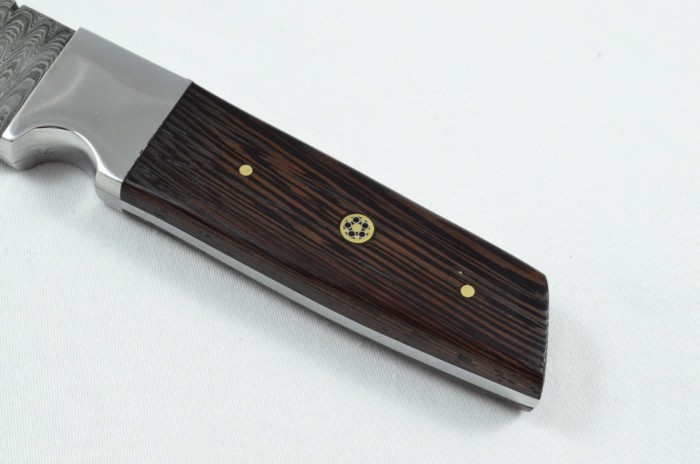 2025 Collection -  Damascus Blade Rosewood Handled Hunting Skinning Bowie Tanto Knife With Leather Sheath Limited Edition 1 of 20 - Image 3