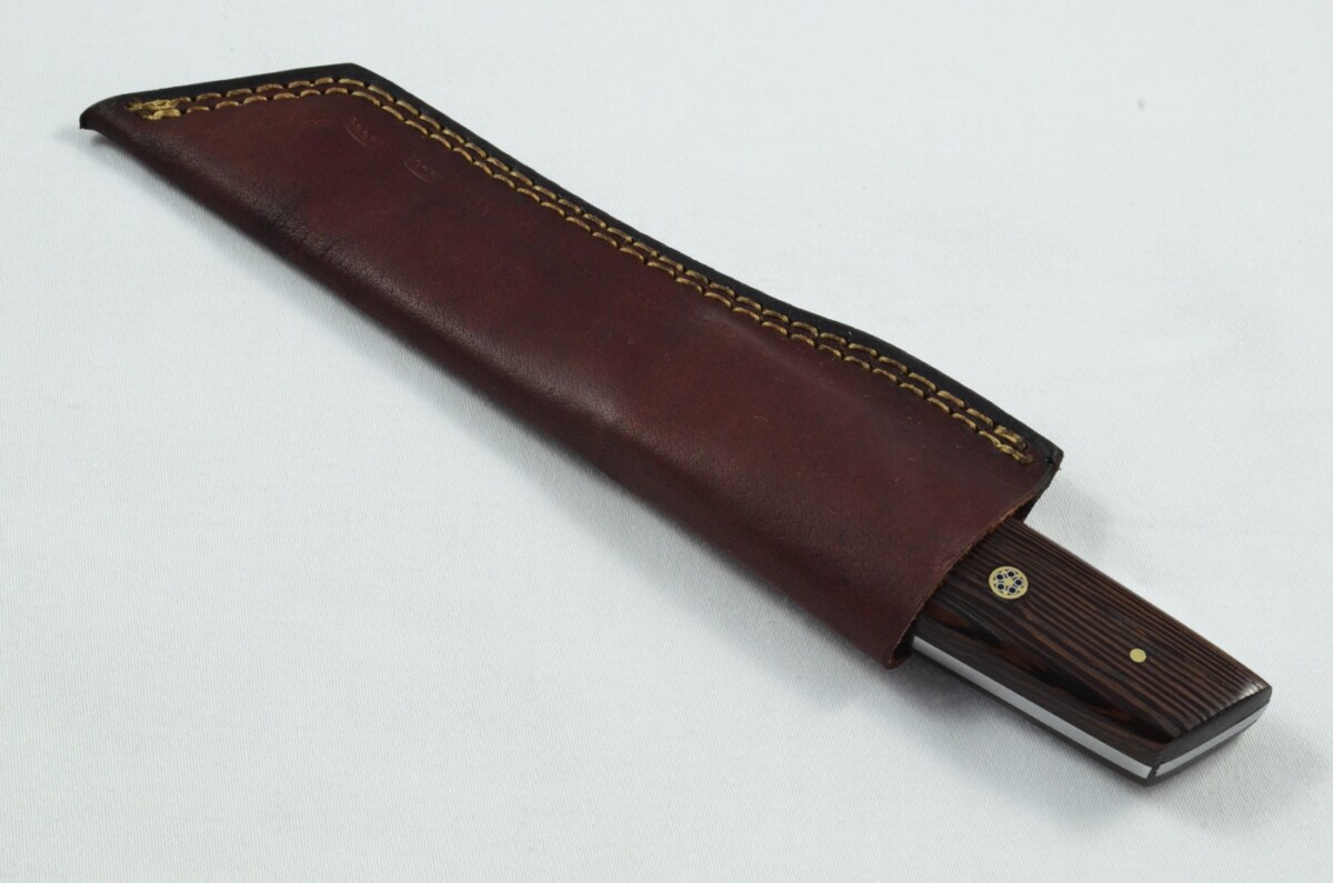 2025 Collection -  Damascus Blade Rosewood Handled Hunting Skinning Bowie Tanto Knife With Leather Sheath Limited Edition 1 of 20 - Image 6
