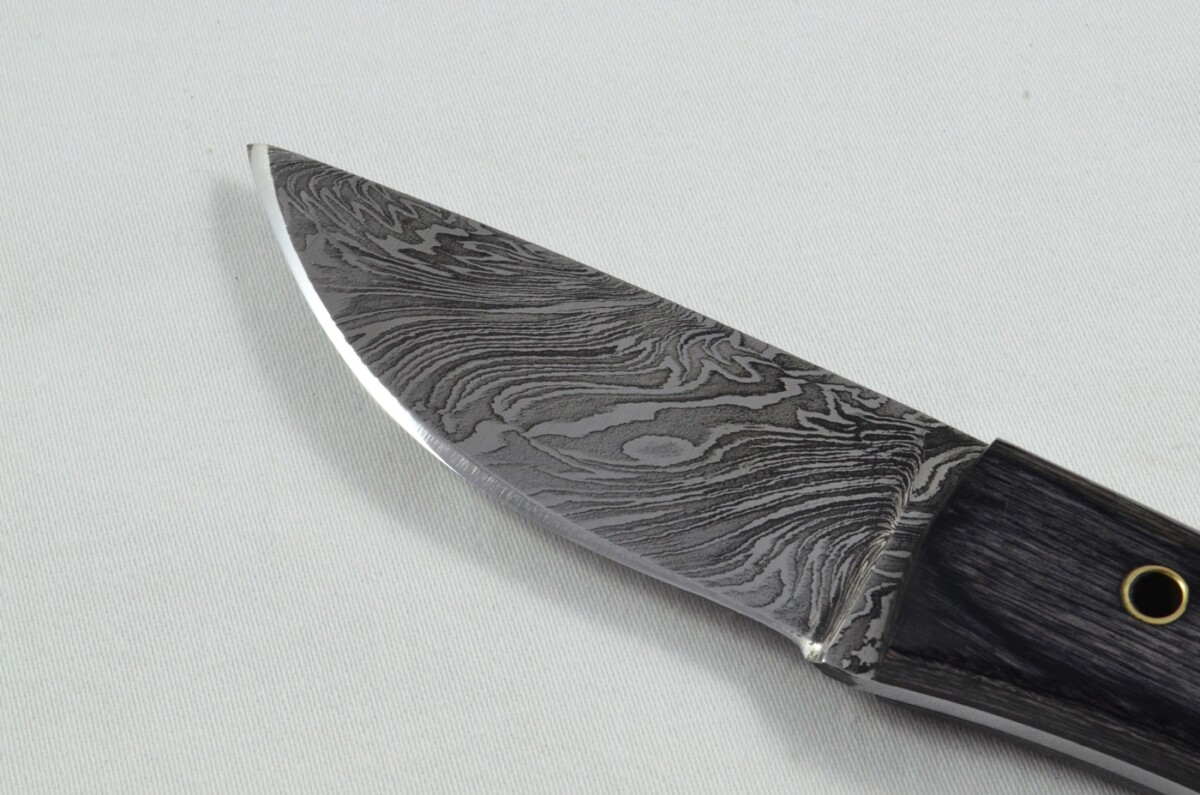 2025 Collection - Damascus Blade Laminate Handled Hunting Skinning Bowie Knife With Leather Sheath Limited Edition 1 of 20 - Image 4