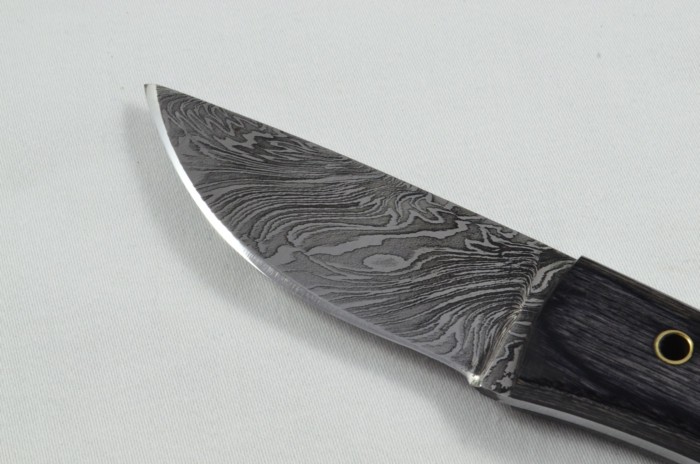 2025 Collection - Damascus Blade Laminate Handled Hunting Skinning Bowie Knife With Leather Sheath Limited Edition 1 of 20 - Image 4
