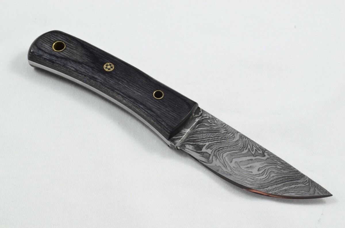 2025 Collection - Damascus Blade Laminate Handled Hunting Skinning Bowie Knife With Leather Sheath Limited Edition 1 of 20 - Image 5