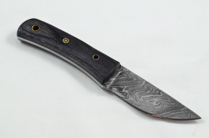 2025 Collection - Damascus Blade Laminate Handled Hunting Skinning Bowie Knife With Leather Sheath Limited Edition 1 of 20 - Image 5