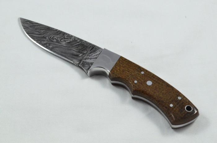2025 Collection -  Damascus Blade Micarta Handled Hunting Skinning Bowie Knife With Leather Sheath Limited Edition 1 of 20 - Image 2