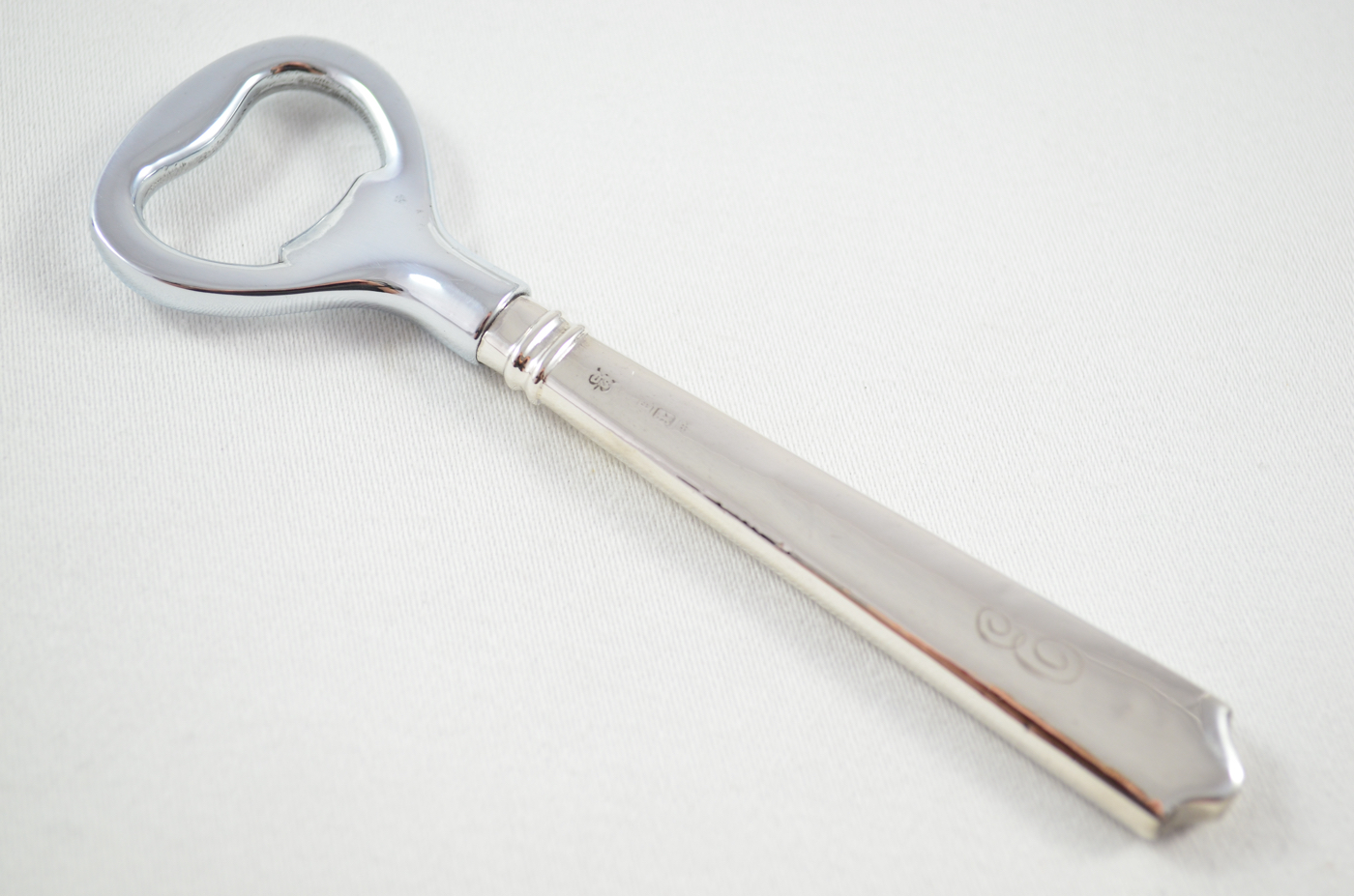 Boxed John Biggin Waterford Pattern Sterling Silver Bottle Opener Sheffield 1915 - Image 2