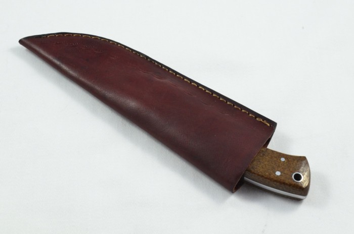 2025 Collection -  Damascus Blade Micarta Handled Hunting Skinning Bowie Knife With Leather Sheath Limited Edition 1 of 20 - Image 6
