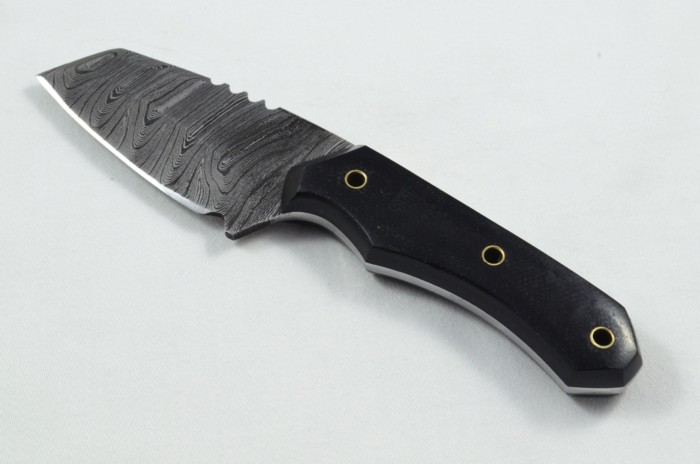 2025 Collection - Damascus Blade Micarta Handled Hunting Skinning Bowie Utility Knife With Leather Sheath Limited Edition 1 of 20 - Image 2